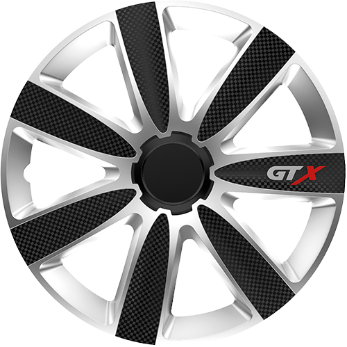 Ratkapne 16" GTX Carbon Black & Silver (ABS)