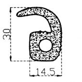 Gumeni profil sunđerasti 14.5x30 - 0190-324