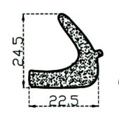 Gumeni profil sunđerasti 24.5x22.5 - 0190-336