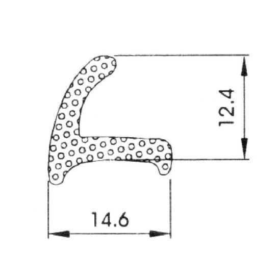 Gumeni profil sunđerasti - M612C