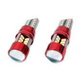 Sijalice LED T10e W5W, Canbus, 12V/24V, 27 SMD (2 kom) - Amio 01446