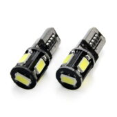 Sijalice LED T10 W5W, Canbus, 12V, 5 SMD (2 kom) - Amio 01628