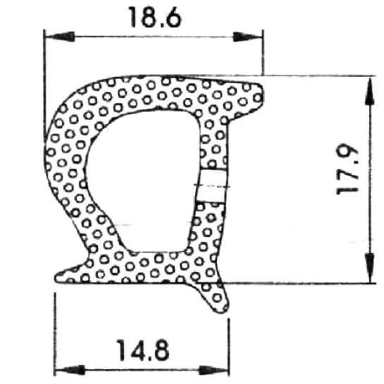Gumeni profil sunđerasti - C177