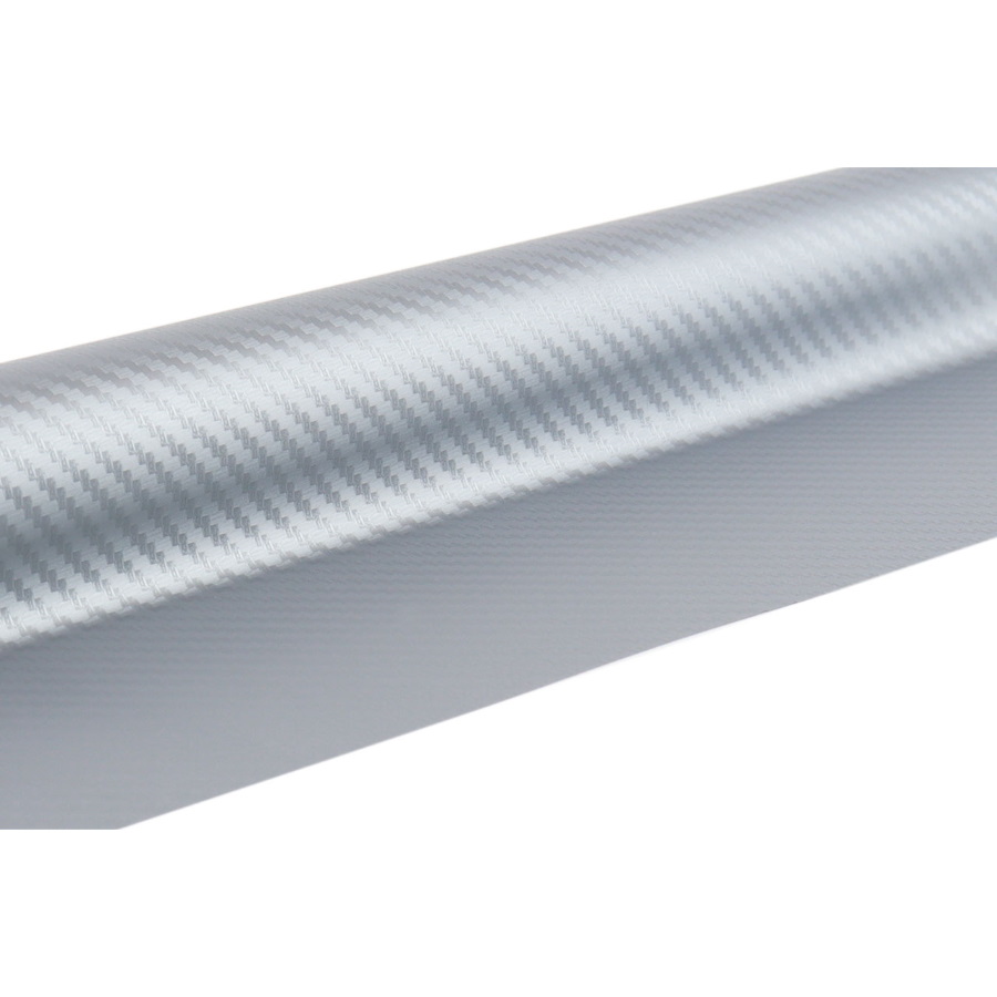 Carbon 3D folija za auto, srebrna, 30x150cm - Amio 02600 - Image 2