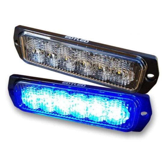 Blinker LED, flash, 12/24V, 6 LED, plavi za masku vozila - Golmax 31010