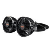 Ventilator za auto auto ventilator dupli 12V štipaljka - Amio 03012