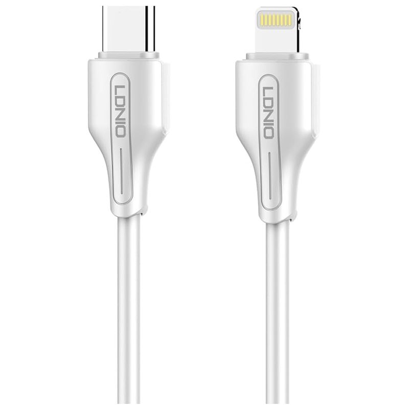 USB Tip C na Lightning kabl za iPhone 30W 1m bele boje - Ldnio LC121I