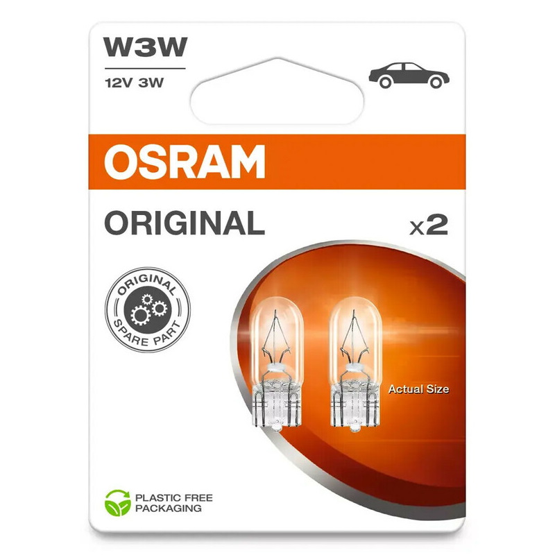 Sijalice W3W Original 12V 3W ubodna (2 kom) - Osram O28212BL - Image 2