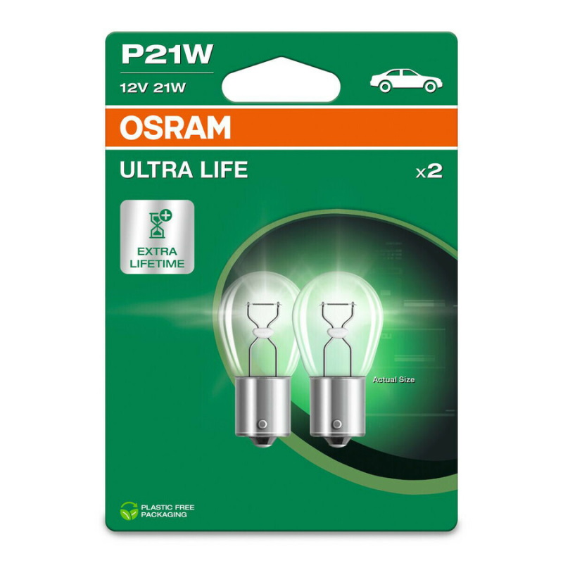 Sijalice P21W Ultra Life 12V 21W (2 kom) - Osram O7506ULT2BL - Image 2