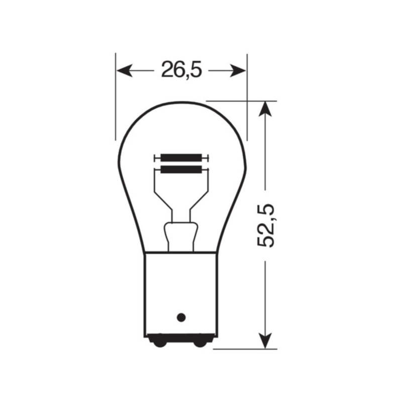 Sijalice P21/5W Ultra Life 12V 21/5W ubodna (10 kom) - Osram OA7528ULT - Image 2