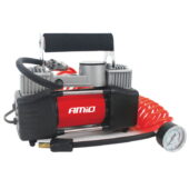 Kompresor za auto sa dva cilindra 12V 10 bara i manometrom - Amio 01136