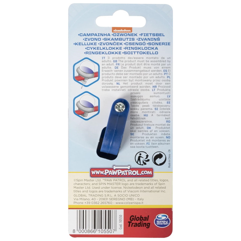 Zvonce za bicikl Patrolne Šape - Colzani 10550 - Image 3