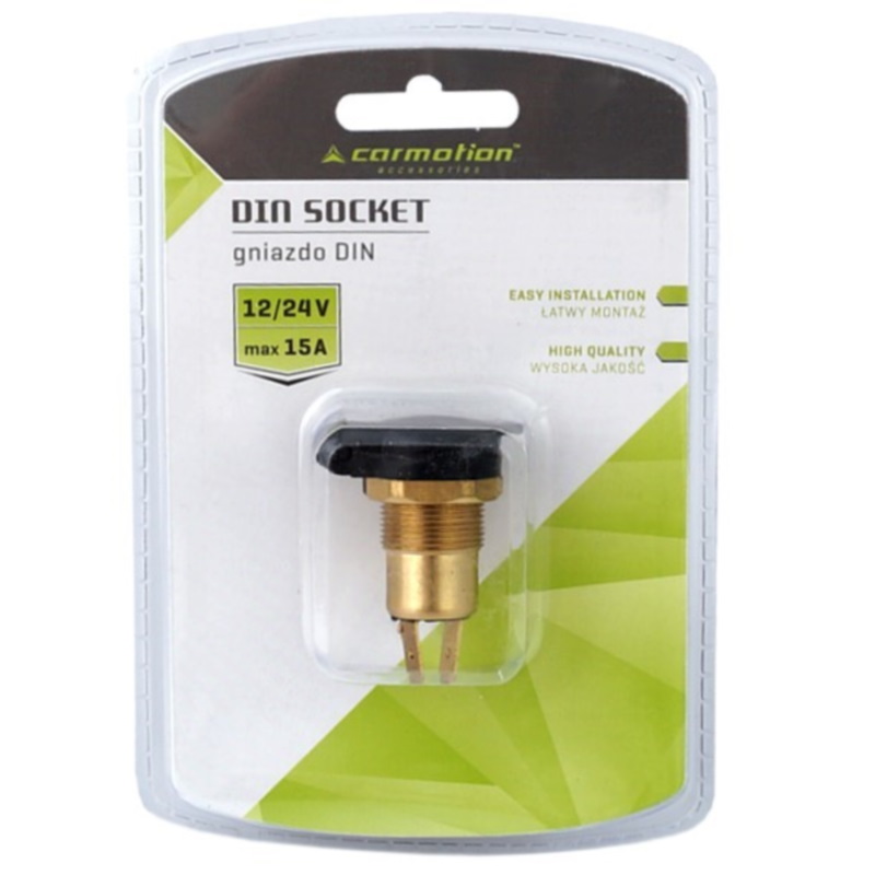 Ugradna strujna utičnica za upaljač DIN 12/24V 15A - Carmotion 58137 - Image 4