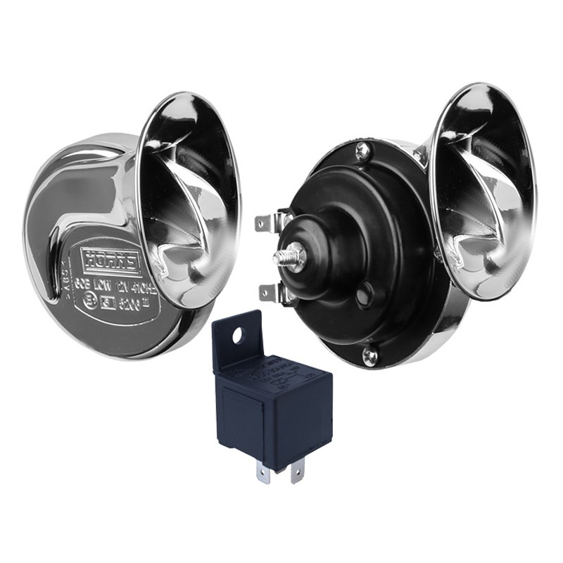 Sirena za auto dvoglasna hrom - Carmotion 58595