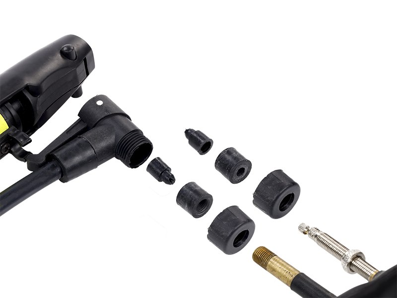 Pumpa ručna mini sa crevom i nosačem za bicikl 310mm 8 Bara - Carmotion 83509 - Image 5