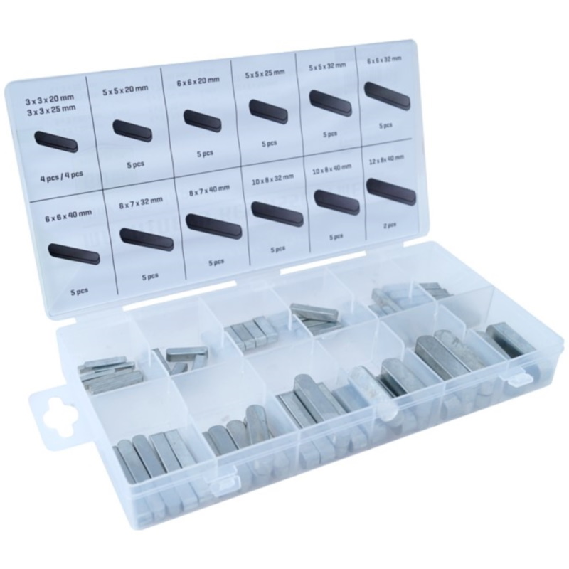 Klinovi metalni za remenice Set (60 kom) - Carmotion 86447