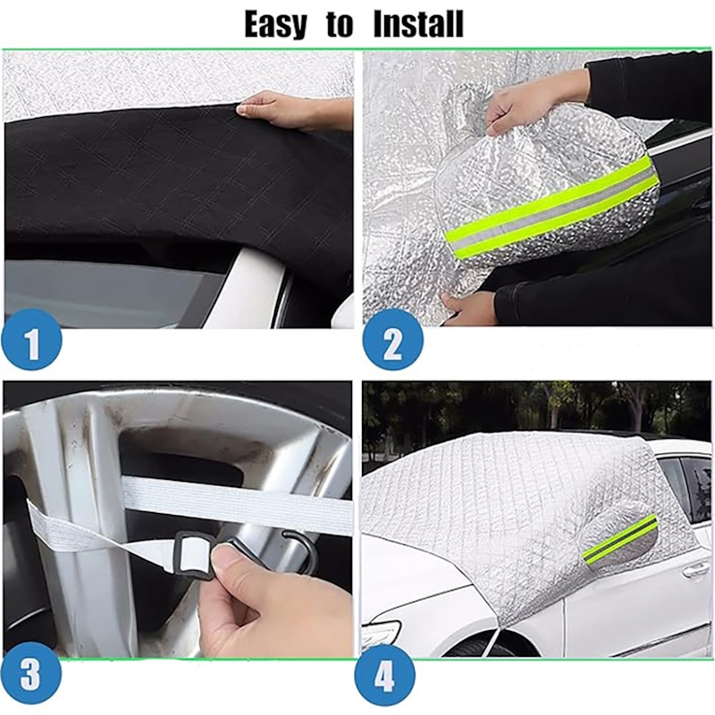 Štitnik sunca prednji sa zaštitom retrovizora 145x230cm (1 kom) - 47022 - Image 2