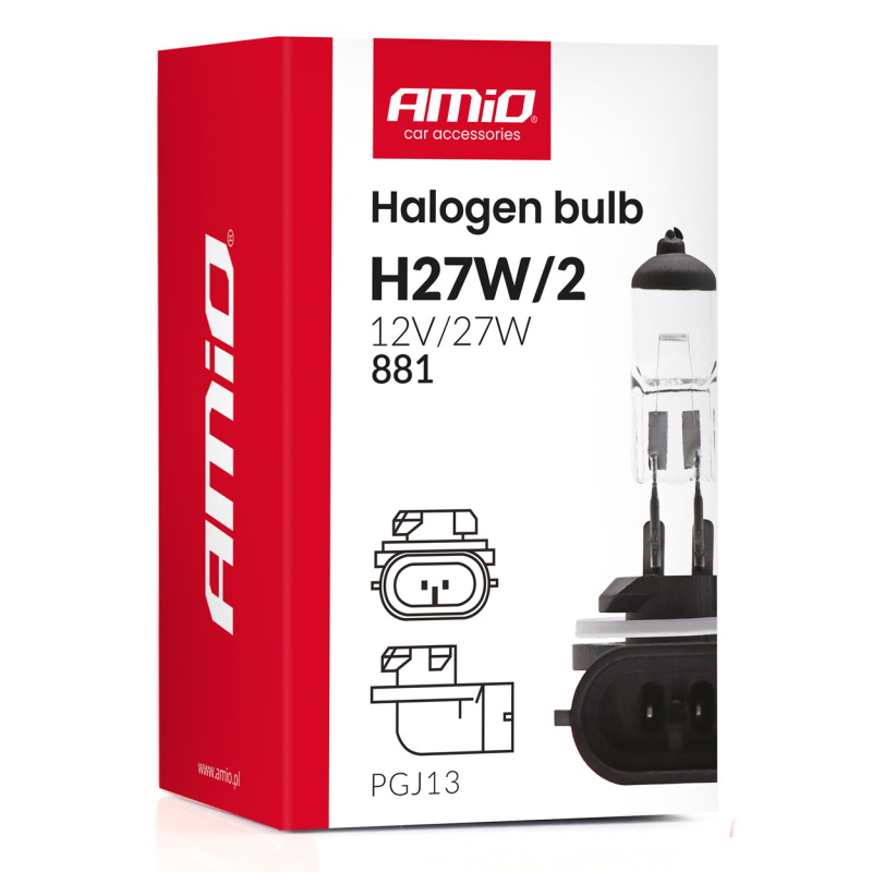 Sijalica H27W/2 12V 27W (1 kom) - Amio 04413 - Image 2