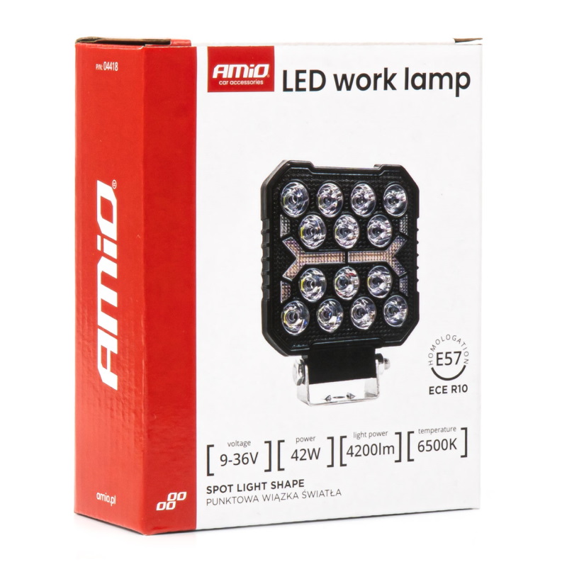 Radni far LED 10-36V 42W 4200lm - Amio 04418 - Image 8