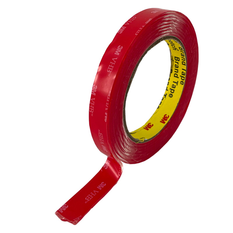 Traka duplo lepljiva crvena 15mm 2