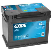 Akumulator 60Ah 12V D+ 600A - Exide AGM Premium