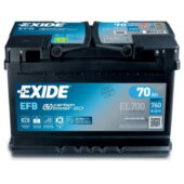 Akumulator 70Ah 12V D+ 760A - Exide AGM Premium