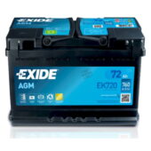 Akumulator 72Ah 12V D+ 760A - Exide AGM Premium