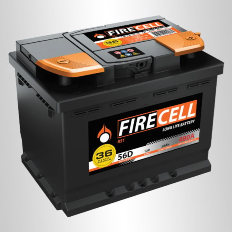 Akumulator 56Ah 12V D+ 480A - Firecell RS1