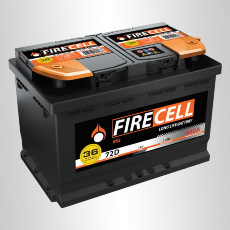 Akumulator 72Ah 12V D+ 680A - Firecell RS2