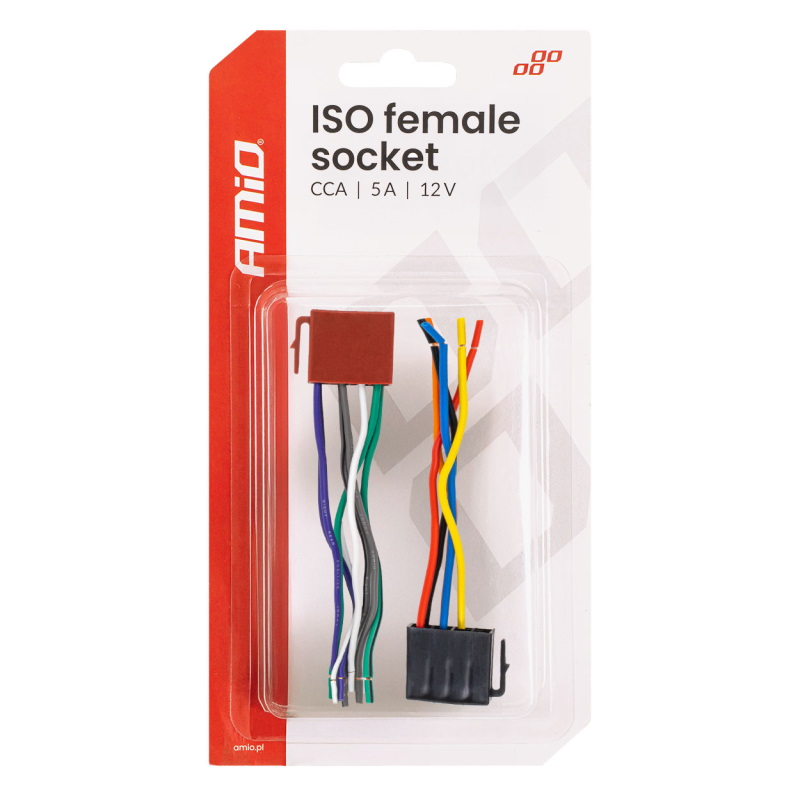 Euro džek ISO konektor ženski 5A 12V - Amio 04444 - Image 5