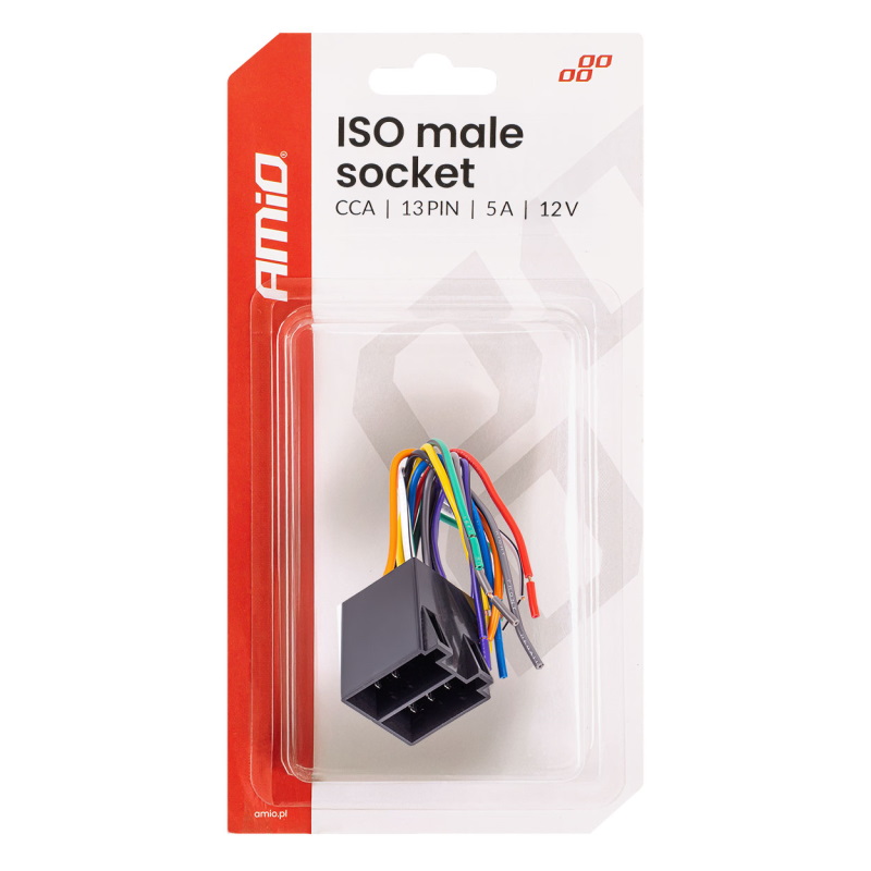 Euro džek ISO konektor muški 13 pina 5A 12V - Amio 04445 - Image 5