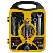 Ključevi okasto viljuskasti sa račnom 8-19mm (7 kom) - 32518