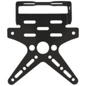 Nosač za tablice za motore Aluminijumski Crni - 70372