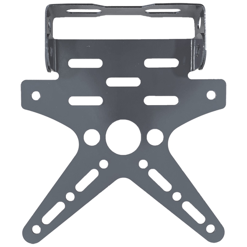 Nosač za tablice za motore Aluminijumski Sivi - 70373