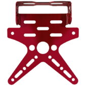 Nosač za tablice za motore Aluminijumski Crveni - 70374