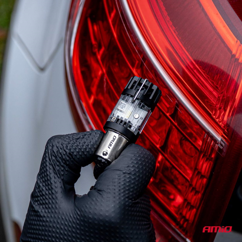 Sijalice LED P21W BA15S Full Canbus 12V (1 kom) - Amio 04688 - Image 2