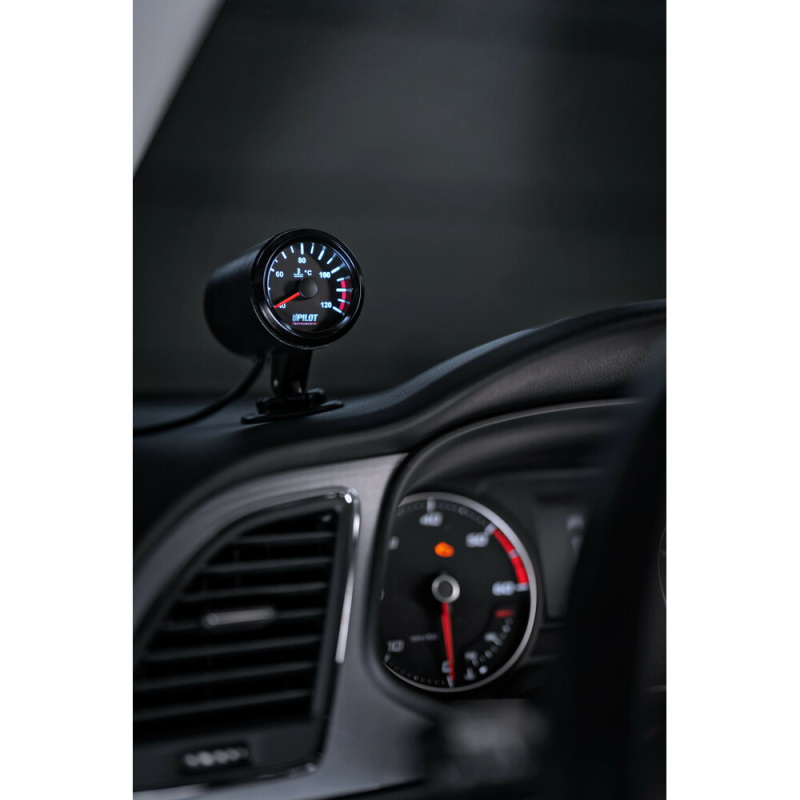 Crni analogni sat merač temperature vode (cajger) fi 52mm - Lampa 10131 - Image 2