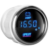 Crni digitalni sat merač ampermetar (cajger) fi 52mm - Lampa 10139